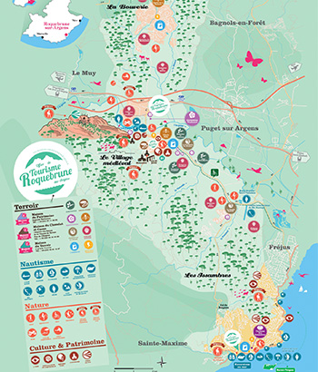 Carte touristique Roquebrune